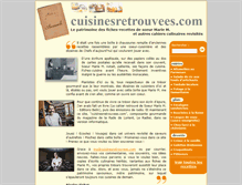Tablet Screenshot of cuisinesretrouvees.com